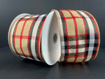 Christmas Poly Plaid - 2.5" x 10yds