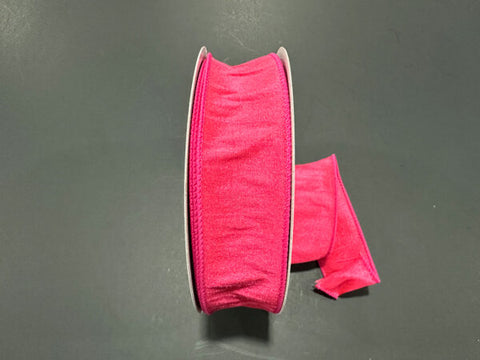 Fuchsia Dupioni Wired Ribbon - 1.5" x 25yds