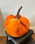 Large Velvet Pumpkin-Orange