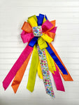 Spring Bouquet Floral - Front Porch Bow- Streamer
