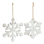 Snowflake Ornament - 7.5"H - Choose from 2 Styles