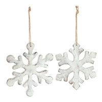 7.5" Snowflake Ornament - Choose from 2 Styles