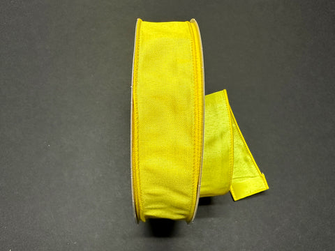 Yellow Iridescent Lala Solid Ribbon, 1.5"X50Y