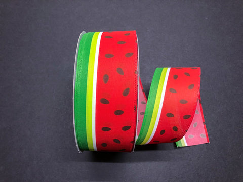 Watermelon Wired Ribbon - 2.5" x 50yds