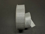 Silver Woven Metallic Wired Ribbon 1.5" x 50yds