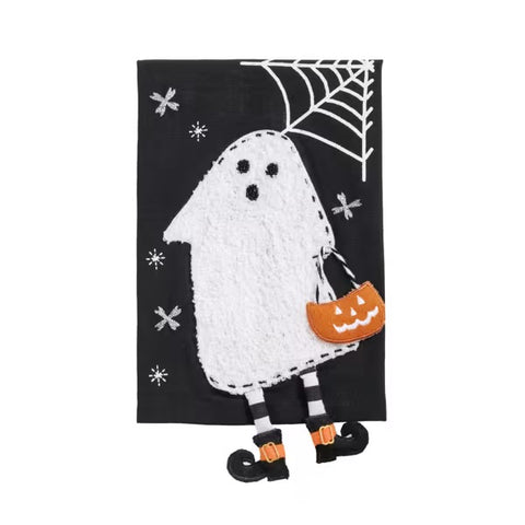 Ghost Dangle Leg Hand Towel - Black