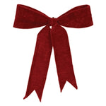 Velvet Clip Decorative Bow - 14.5”H