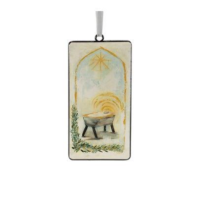 8.5" Iron Manger Ornament