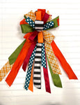 Fall Colorful Bow-Large Streamer