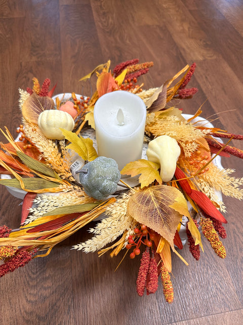 6" Autumn Harvest Candle Ring