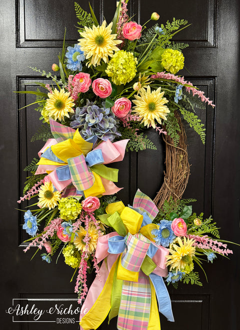 A Bouquet of Sunshine Floral Wreath