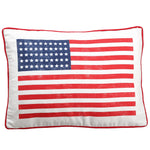 14"Wx20"L - American Flag Patriotic Pillow