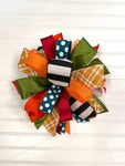 Fall Colorful Bow-Large Puff