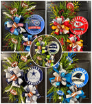 Professional Football Sign Wreath - CHOOSE from 26 TEAMS