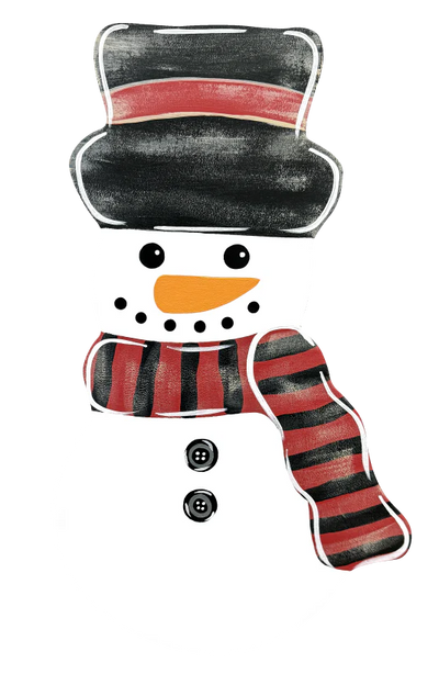 Rustic Snowman - Winter Christmas Corrugated Coroplast Yard Stake