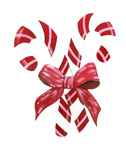 Pink & Red Candy Canes - Christmas Corrugated Coroplast Yard Stake