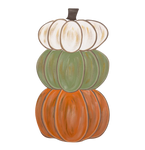 Cool Tones Green Autumn Pumpkin Stack -  Corrugated Coroplast Yard Stake