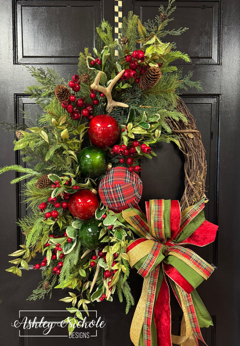 A Very Highland Christmas Wreath