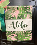 Aloha Palms Garden Vinyl Flag