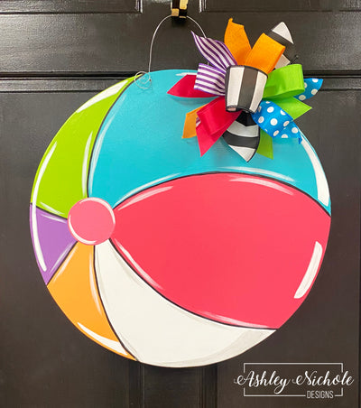 Beach Ball Door Hanger (Hand-Painted)