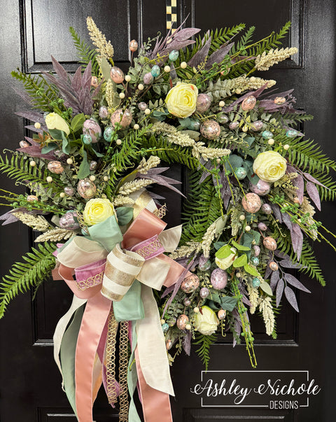 Blush & Bloom Easter Wreath - EASTER Sale Item 🐇