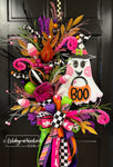 Bougie Boo Ghost Halloween Wreath