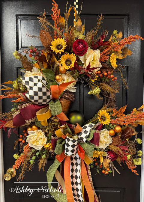 Bountiful Elegance Fall Wreath