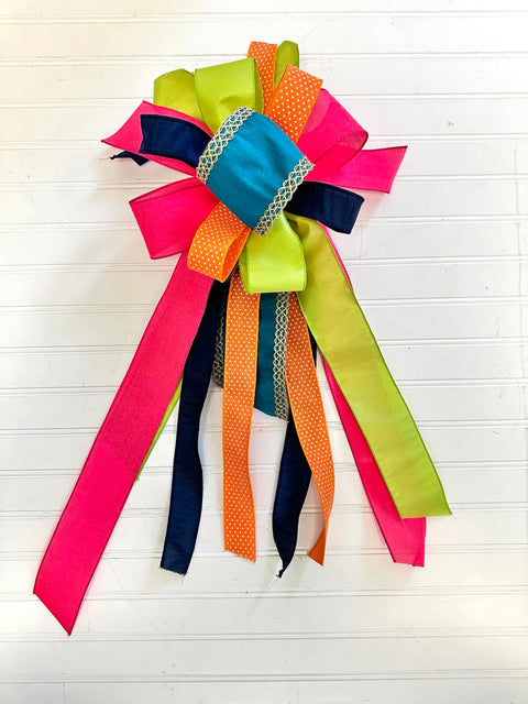Fern & Ivy Swag Coordinating - Front Porch Bow- Streamer