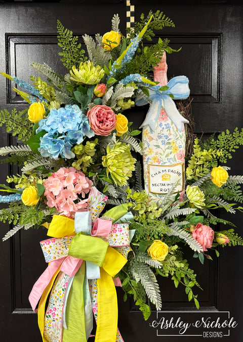 Bubbly Blossoms Wreath