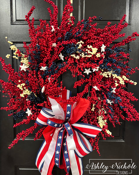 Bursts of Patriotic Spirit Wreath