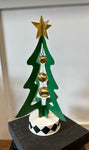 Jingle Bell Tree with Harlequin Accent Decor