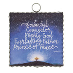 Mini Isaiah 9:6 Print Christmas Charm Attachment