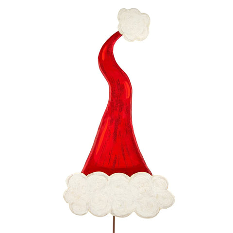 33" Santa Hat - Metal Stake