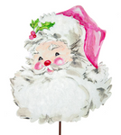 Pink Santa Metal Stake