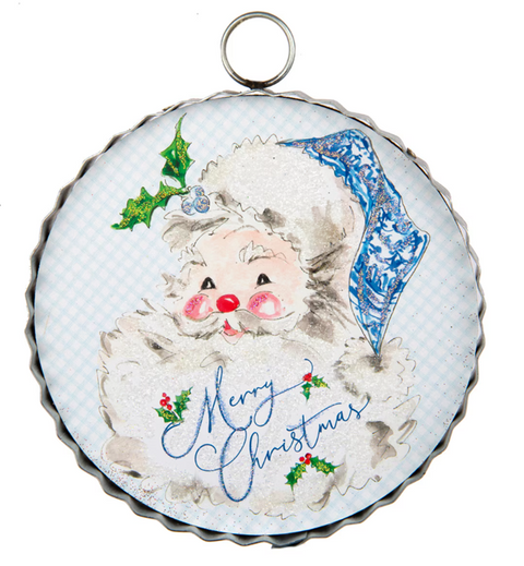 Mini Blue Santa Charm Attachment