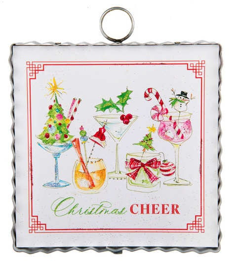 Mini Christmas Cheer Print Charm Attachment