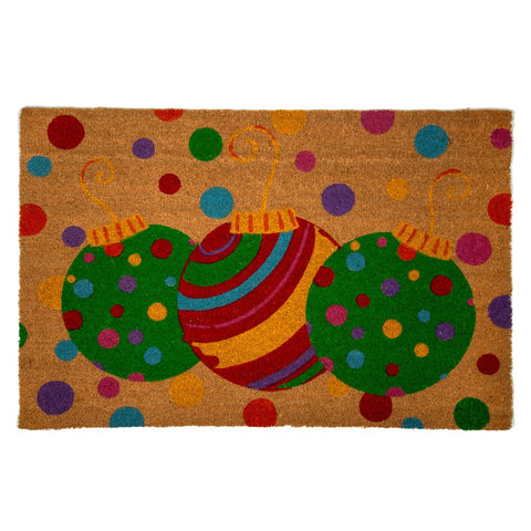 Merry & Bright Coir Door Mat