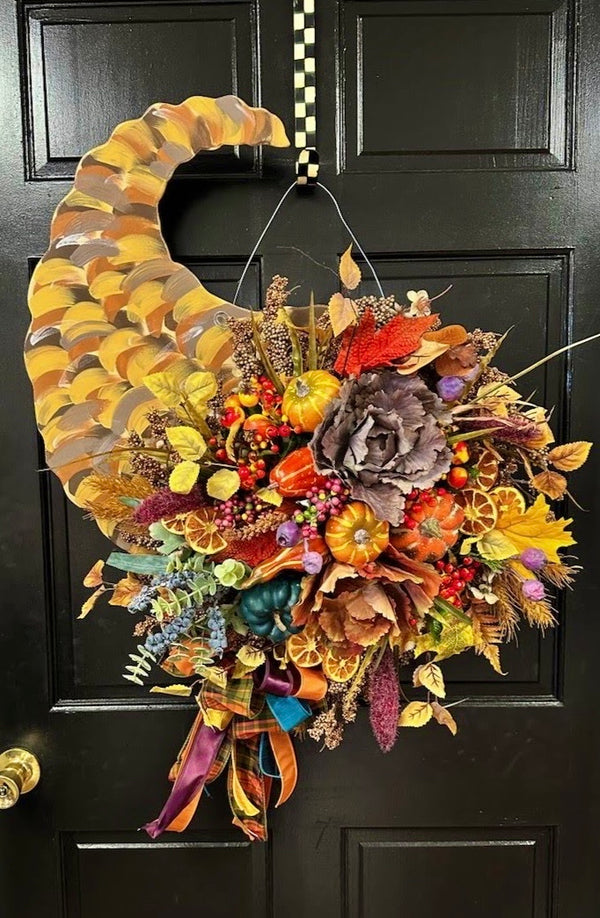 Thanksgiving Cornucopia Door Décor