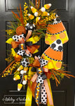 Candy Corn Stack Wreath