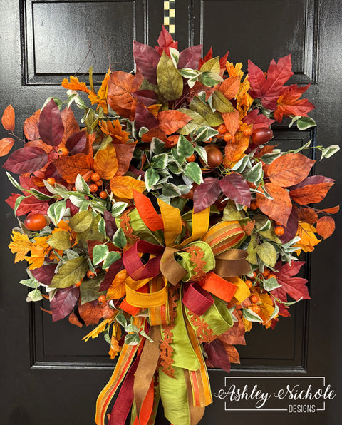 Changing Leaves Fall Wreath