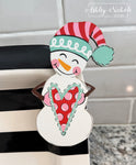 Cheery Snowman VALENTINE - Mini Piece (Magnet/Velcro)