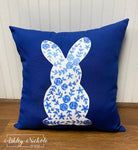 Custom-Chinoiserie Bunny Pillow