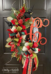 Christmas Elegance Initial Wreath