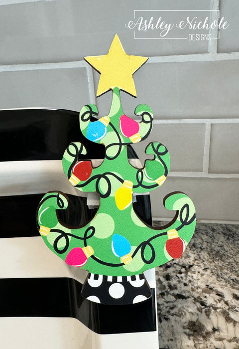 Christmas Tree - Colorful & Funky - Mini Piece (Magnet/Velcro)