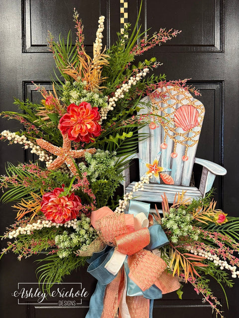 Coastal Cottage Chair Wreath