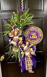 Collegiate Football Sign Wreath - Louisiana State University