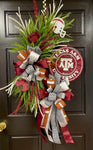 Collegiate Football Sign Wreath - Texas A&M University