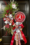 Collegiate Football Sign Wreath - University of Alabama