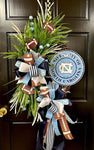Collegiate Football Sign Wreath - University of North Carolina