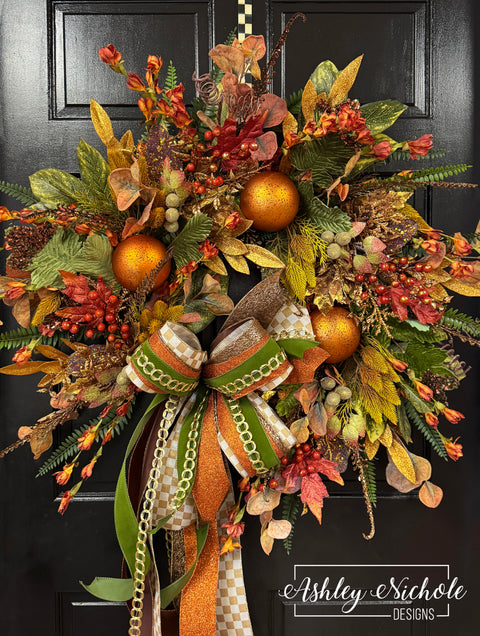Colors of Autumn Full ROUND Wreath
